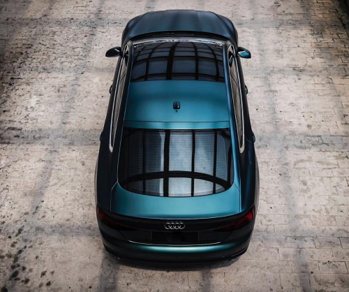 wrap xe, dán đổi màu xe Audi A5 wrap matt blackish Green