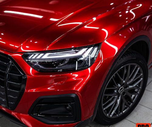 Audi Q5 wrap gloss Supreme Red