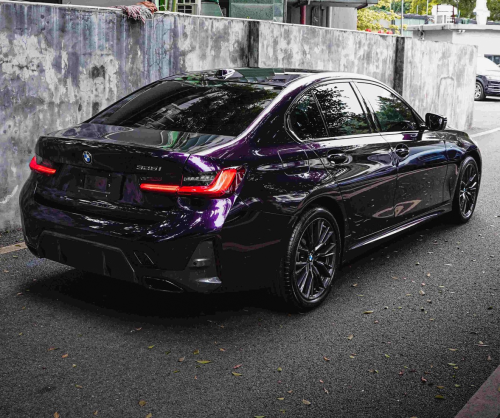 wrap xe, dán đổi màu xe BMW 430i Wrap  Gloss Black Cherry Ice