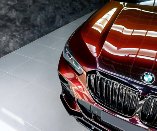 wrap xe - dán đổi màu xe BMW X5 Wrap Gloss Madeira Red