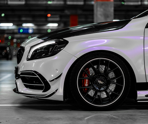 wrap xe - dán đổi màu xe Mercedes A class Wrap Gloss Lavender Pearl