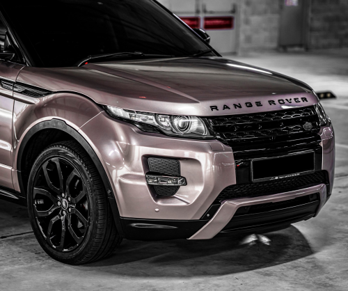 wrap xe, dán đổi màu xeRange Rover Evoque Wrap Gloss Rose Gold Metallic