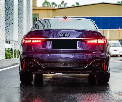 wrap xe, dán đổi màu xe Audi A6 wrap gloss venetian purple