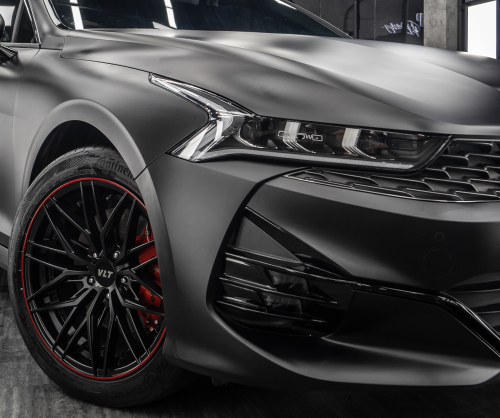 Dán đổi màu xe Kia K5 Matte Black