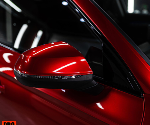 Audi Q5 wrap gloss Supreme Red