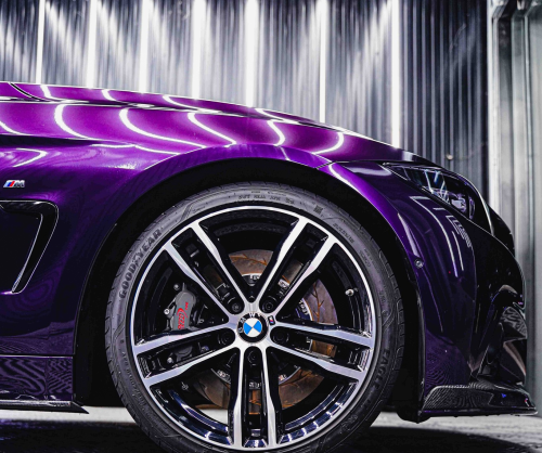 wrap xe, dán đổi màu xe BMW 430i Wrap  Gloss Black Cherry Ice
