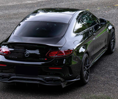 wrap xe - dán đổi màu xe Mercedes C300 Couple Wrap Gloss Black