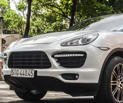 wrap xe, dán đổi màu xe Porsche Cayenne wrap gloss pearl white