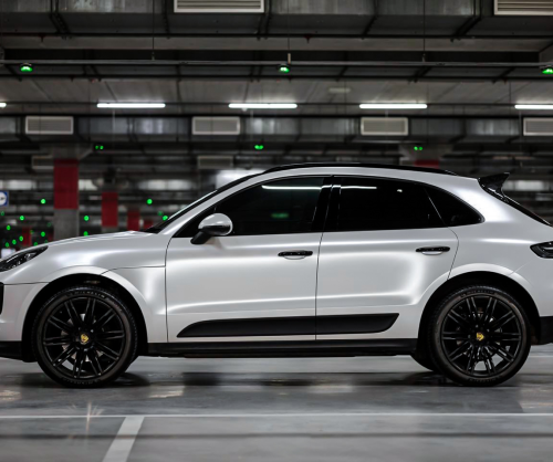 wrap xe, dán đổi màu xe Porsche Macan Wrap Satin Pearl White