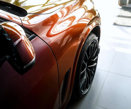 wrap xe - dán đổi màu xe BMW X5 Wrap Gloss Madeira Red