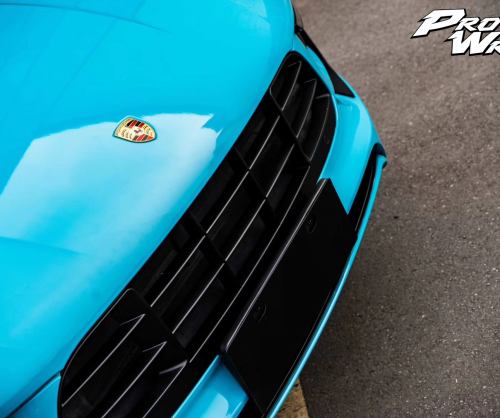 wrap xe, dán đổi màu xe porsche macan gloss curacao blue