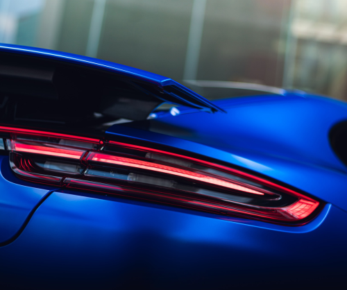 wrap xe, dán đổi màu xe Porsche Panamera Wrap Satin Velvet Blue