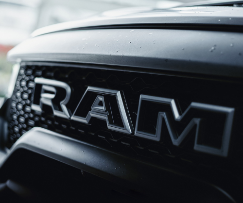 wrap xe, dán đổi màu xe Ram TRX wrap matte dark grey