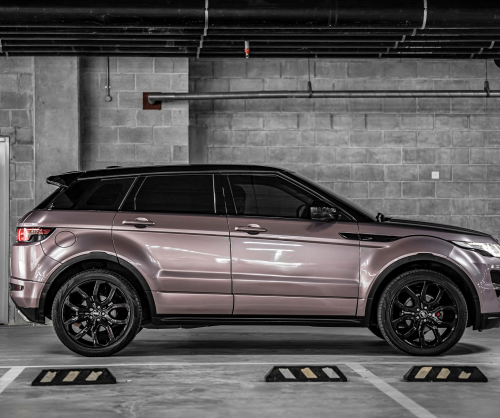 wrap xe, dán đổi màu xeRange Rover Evoque Wrap Gloss Rose Gold Metallic