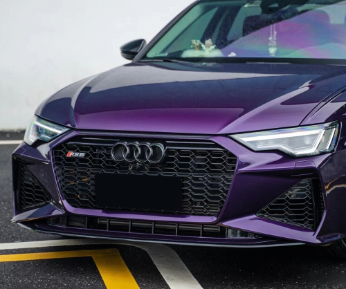 wrap xe, dán đổi màu xe Audi A6 wrap gloss venetian purple