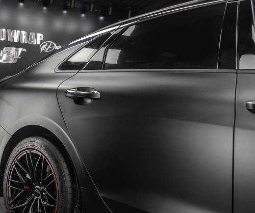 Dán đổi màu xe Kia K5 Matte Black