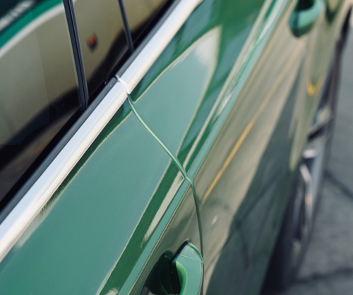 wrap xe, dán đổi màu xe Audi A7 wrap gloss dark green