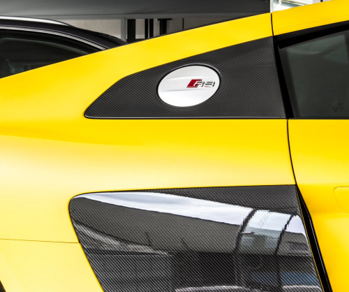 wrap xe, dán đổi màu xe Audi R8 wrap matte yellow
