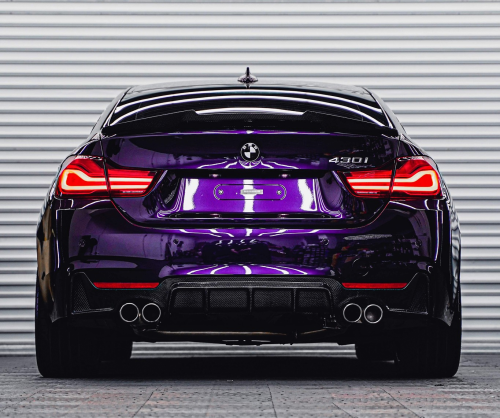 wrap xe, dán đổi màu xe BMW 430i Wrap  Gloss Black Cherry Ice