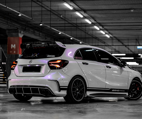 wrap xe - dán đổi màu xe Mercedes A class Wrap Gloss Lavender Pearl