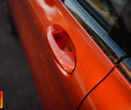 wrap xe - dán đổi màu xe Mercedes C200 wrap gloss Paprika Orange