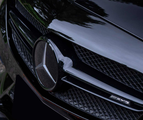wrap xe - dán đổi màu xe Mercedes C300 Couple Wrap Gloss Black