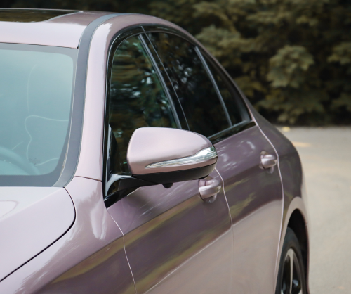 wrap xe, dán đổi màu xe Mercedes E200 wrap gloss iceberry metallic