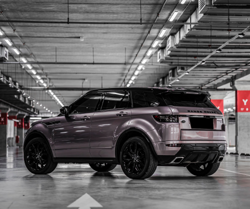 wrap xe, dán đổi màu xeRange Rover Evoque Wrap Gloss Rose Gold Metallic
