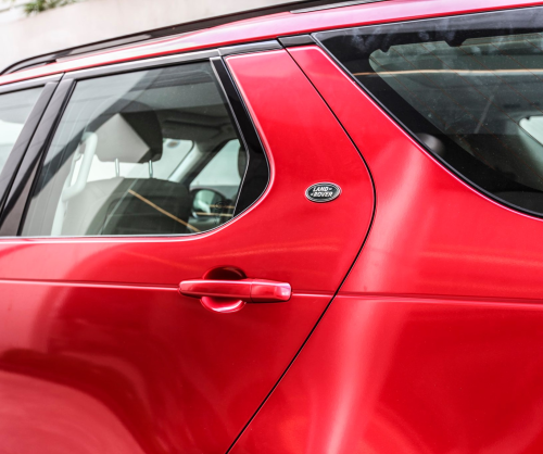 wrap xe, dán đổi màu xe Range Rover Sport wrap gloss candy red