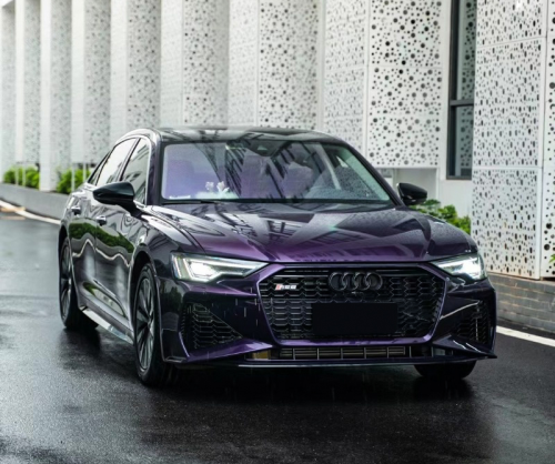 wrap xe, dán đổi màu xe Audi A6 wrap gloss venetian purple