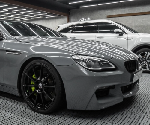 Dán đổi màu xe BMW 640i với Gloss Nardo Gray