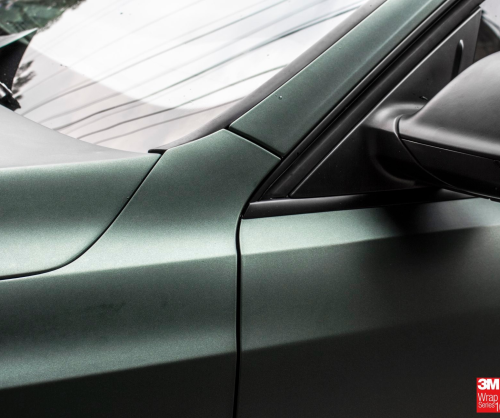 wrap xe, dán đổi màu xe Audi Q5 wrap matte pine green metallic
