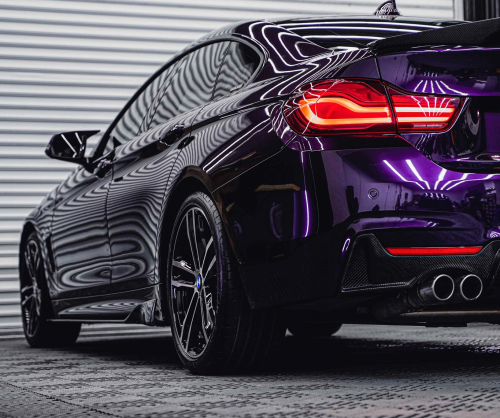 wrap xe, dán đổi màu xe BMW 430i Wrap  Gloss Black Cherry Ice