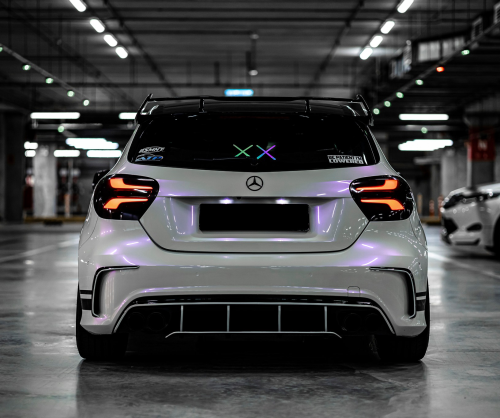 wrap xe - dán đổi màu xe Mercedes A class Wrap Gloss Lavender Pearl