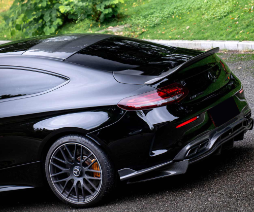 wrap xe - dán đổi màu xe Mercedes C300 Couple Wrap Gloss Black