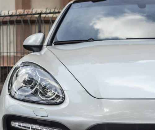 wrap xe, dán đổi màu xe Porsche Cayenne wrap gloss pearl white