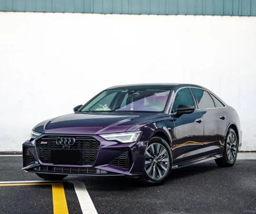 wrap xe, dán đổi màu xe Audi A6 wrap gloss venetian purple