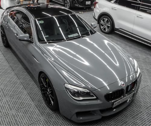 Dán đổi màu xe BMW 640i với Gloss Nardo Gray