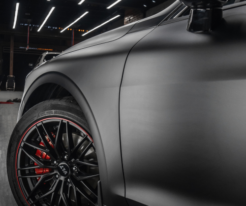 Dán đổi màu xe Kia K5 Matte Black