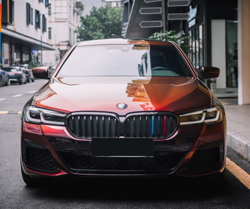wrap xe, dán đổi màu xe BMW 7 series wrap gloss madeira red