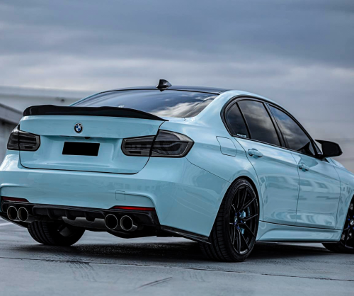 wrap xe, dán đổi màu xeBMW 330i wrap Gloss Ice Blue