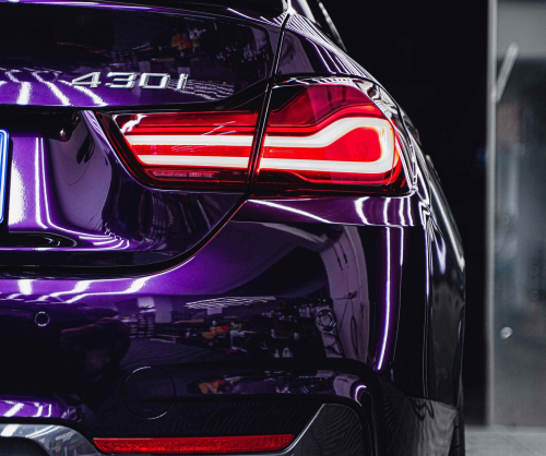 wrap xe, dán đổi màu xe BMW 430i Wrap  Gloss Black Cherry Ice