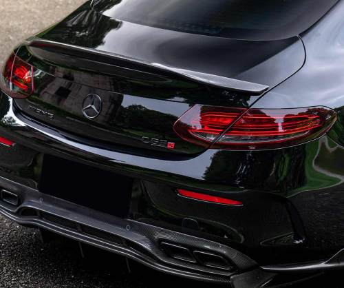 wrap xe - dán đổi màu xe Mercedes C300 Couple Wrap Gloss Black