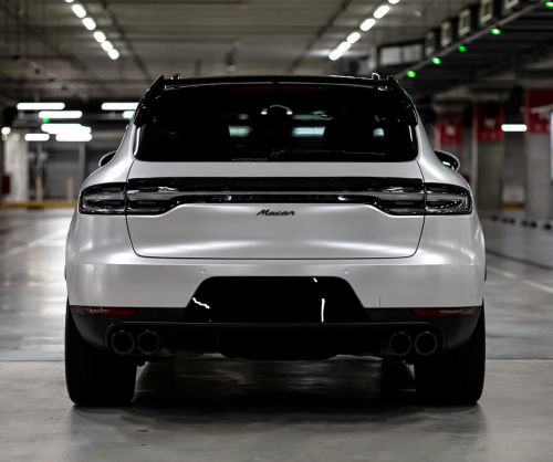 wrap xe, dán đổi màu xe Porsche Macan Wrap Satin Pearl White