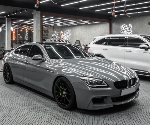 Dán đổi màu xe BMW 640i với Gloss Nardo Gray