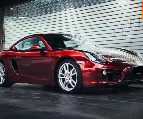 wrap xe, dán đổi màu xe Porsche 718 wrap gloss Supreme Red