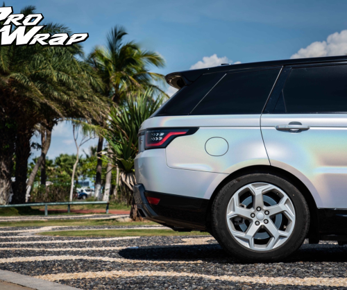 wrap xe, dán đổi màu xe range rover sport wrap laser white