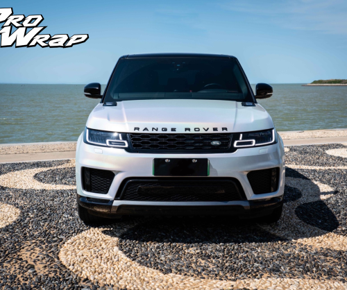 wrap xe, dán đổi màu xe range rover sport wrap laser white
