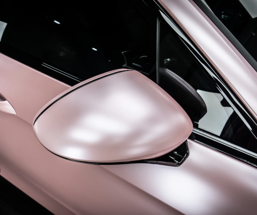 Dán đổi màu xe Porsche Panamera Satin Sakura Pink