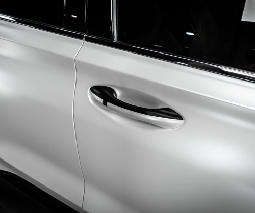 Dán đổi màu xe Hyundai Santa Fe Satin Pearl White